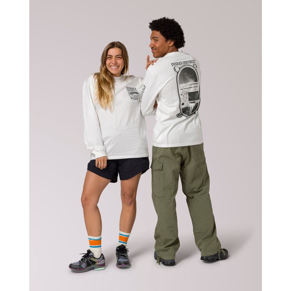 NWT Parks Project Dark Sky Scale Tee Unisex Long Sleeve Tee in White sz Large